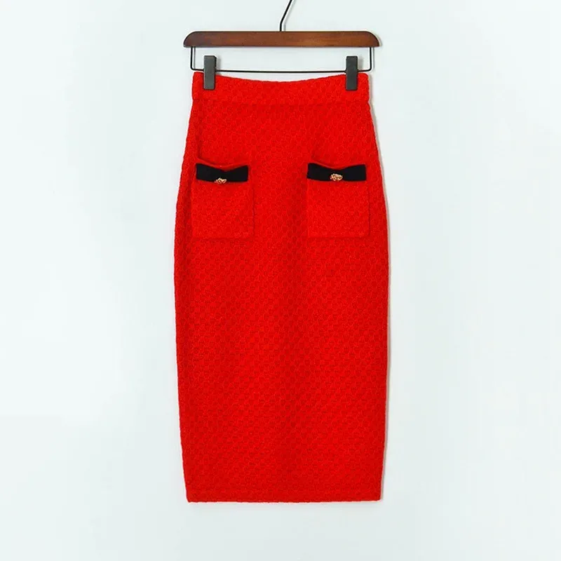 S4006 Skirt Red