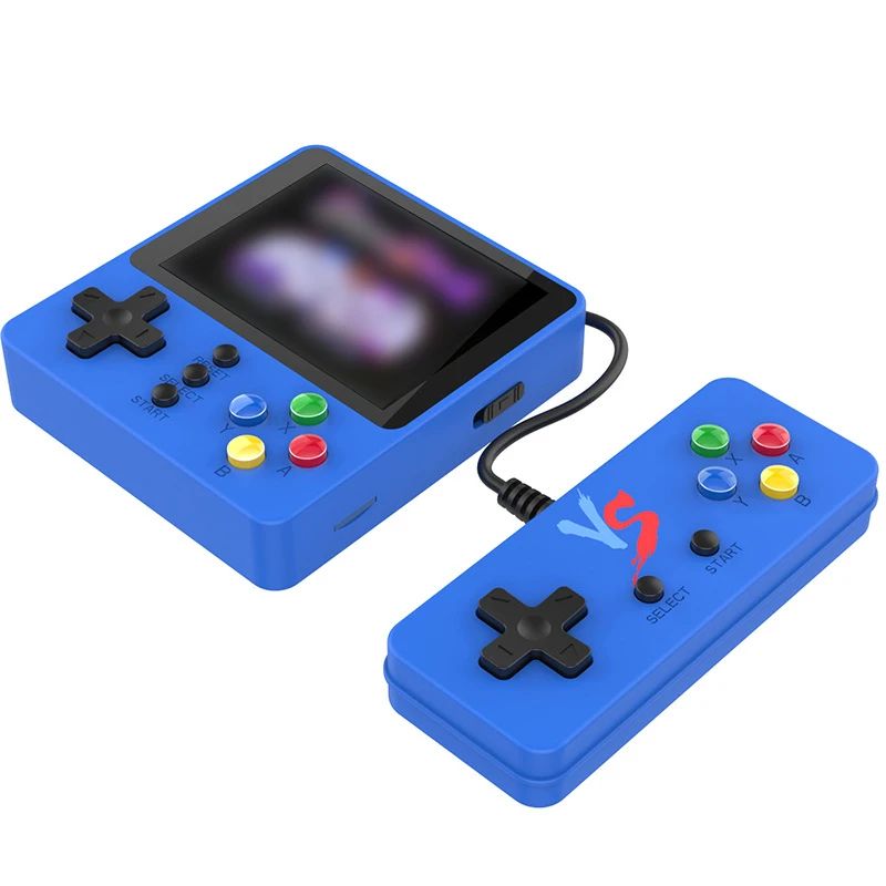 Couleur : bleu avec manette de jeu.