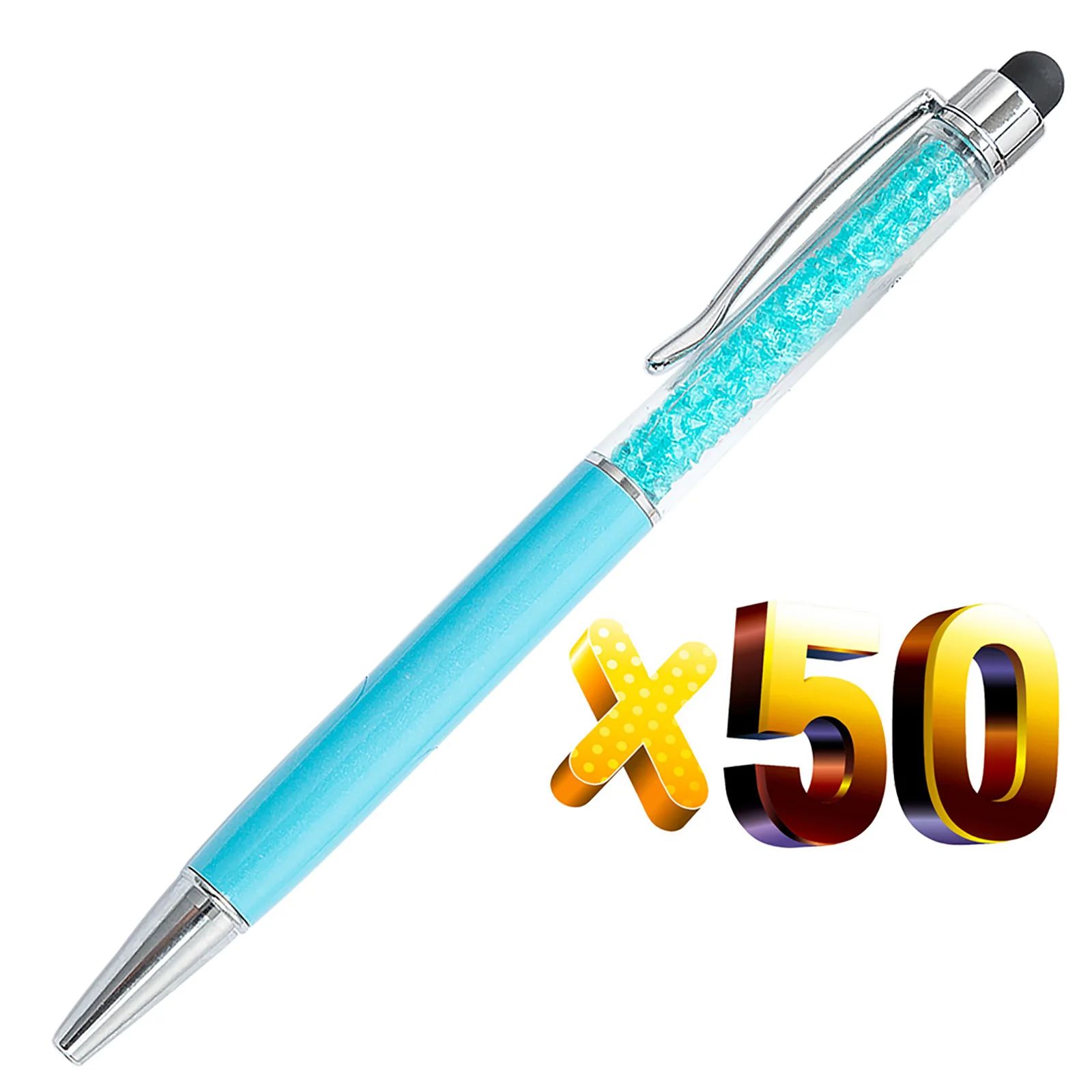 Couleur d'encre: Black Color: Aqua 50pcs