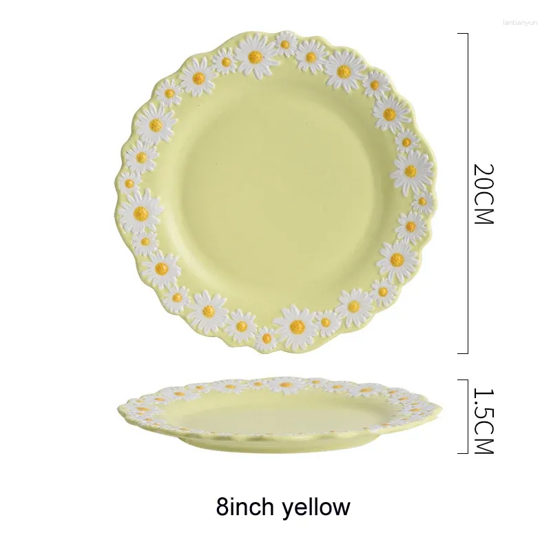 8inch yellow plate