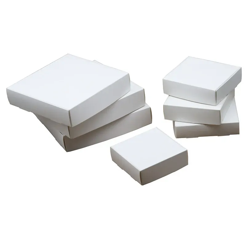 30pcs 7.5x7.5x2cm blanco