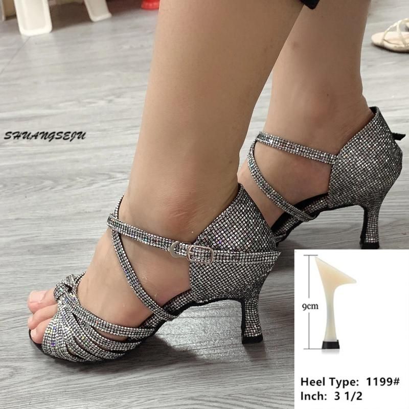 Silver heel 9cm