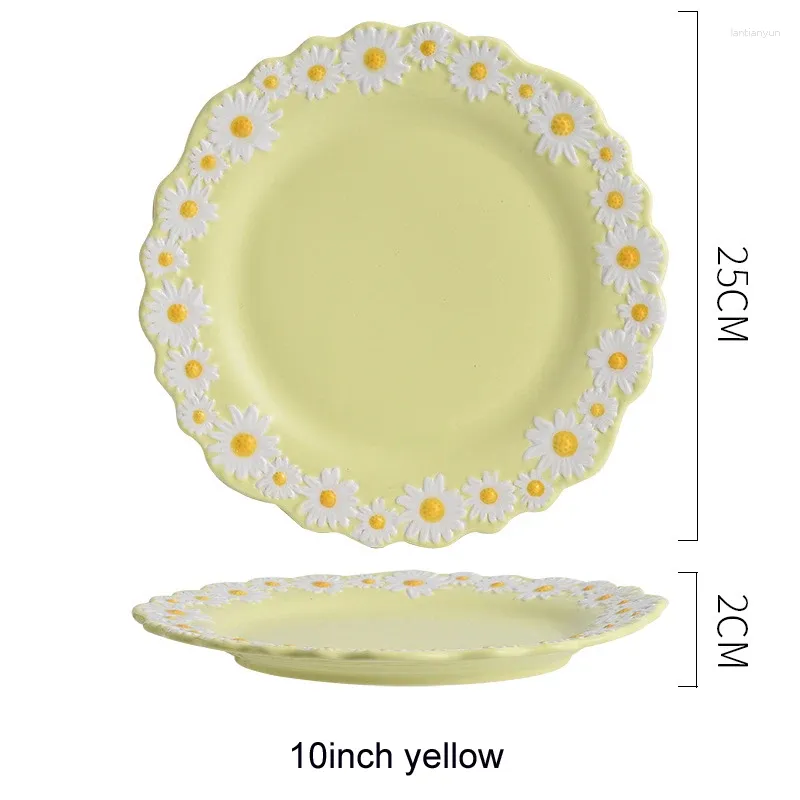 10inch yellow plate