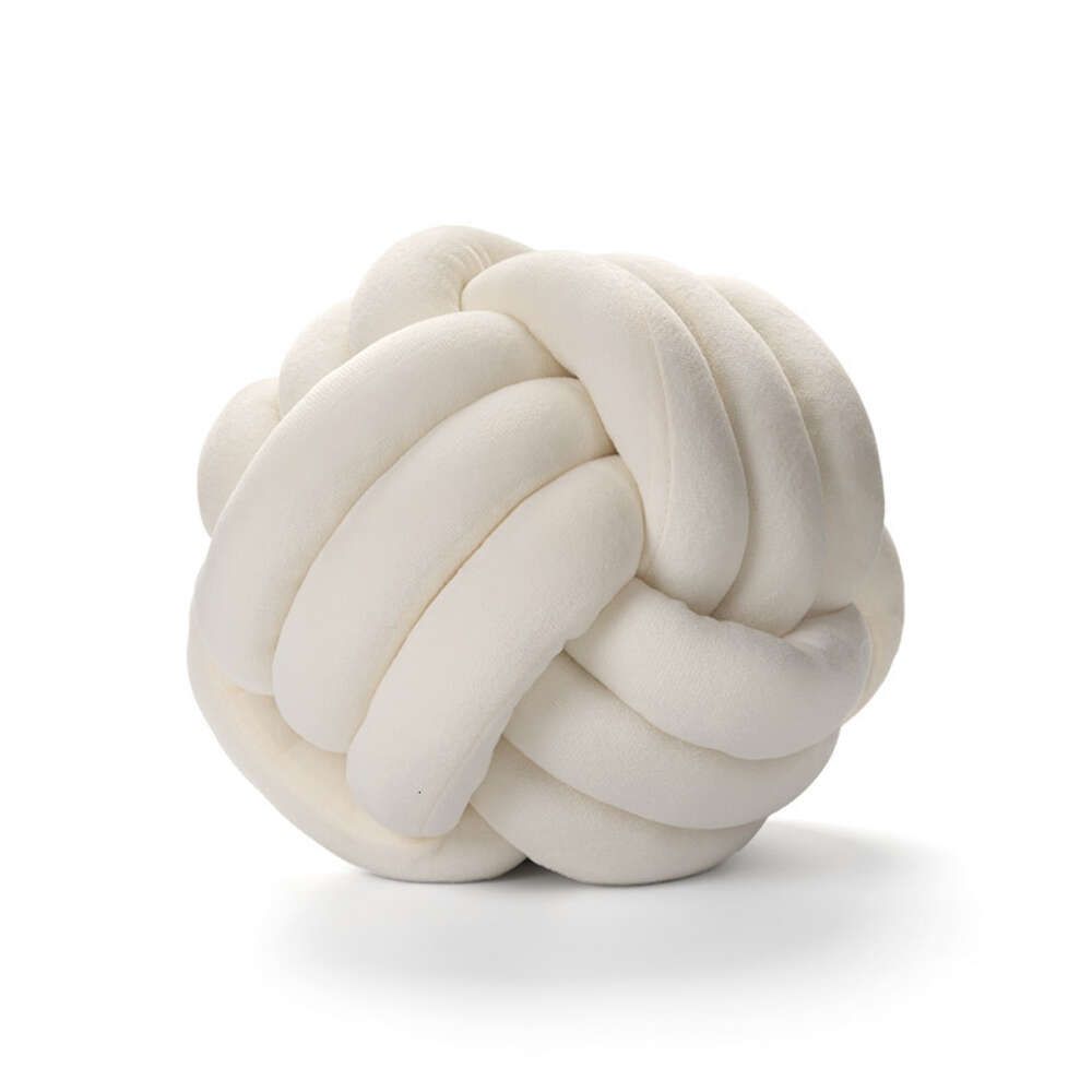 Shallow Rice White Rope Knot Ball with