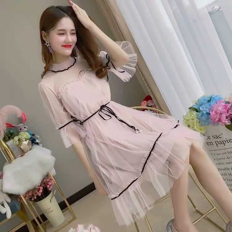 2256 Short Sleeve Cute Pink