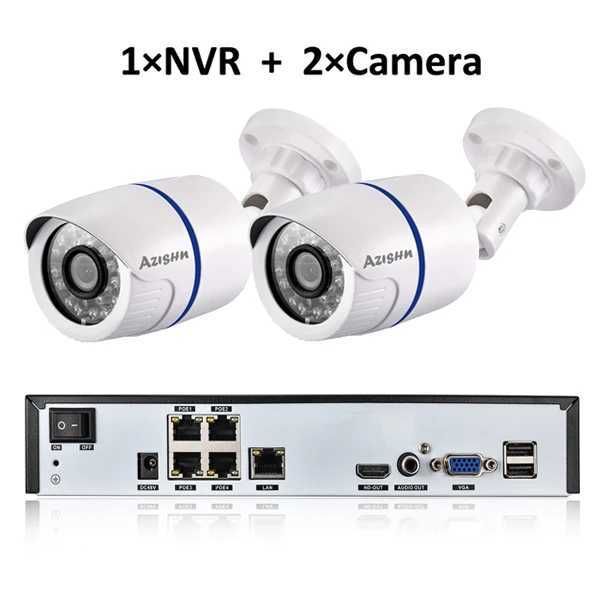 NVR och 2Camera-US Plug-1T