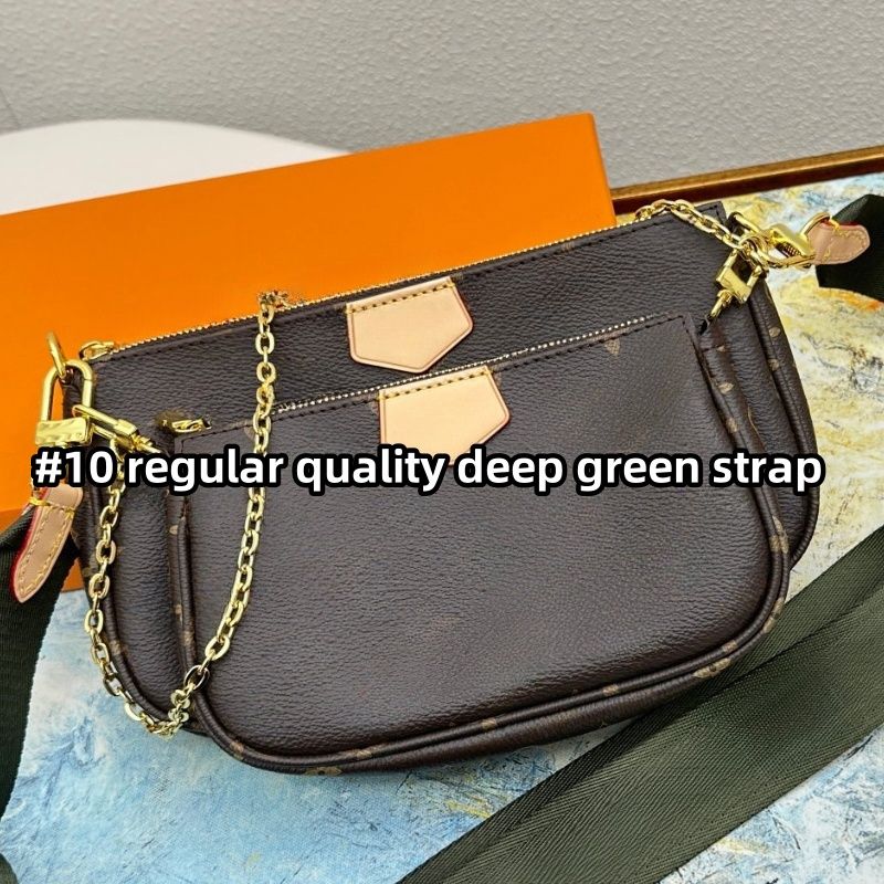 #10 regular quality deep green strap