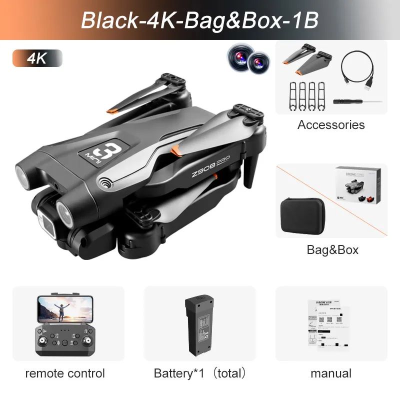 Color:Black-4K-BagBox-1B