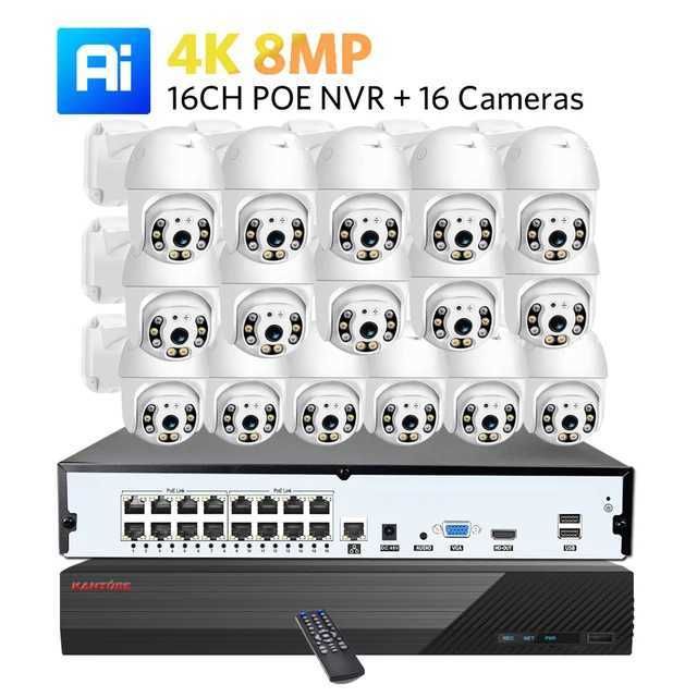 16CH NVR X 16pcs 4K-4T