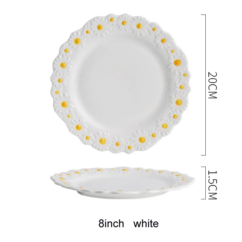 8inch white plate