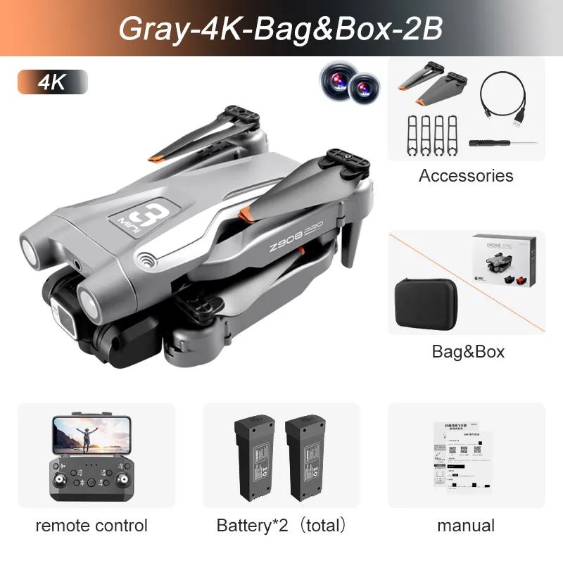 Color:Grey-4K-BagBox-2B