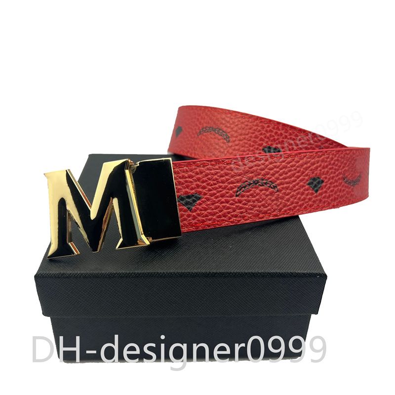 #9 Red + gold buckle