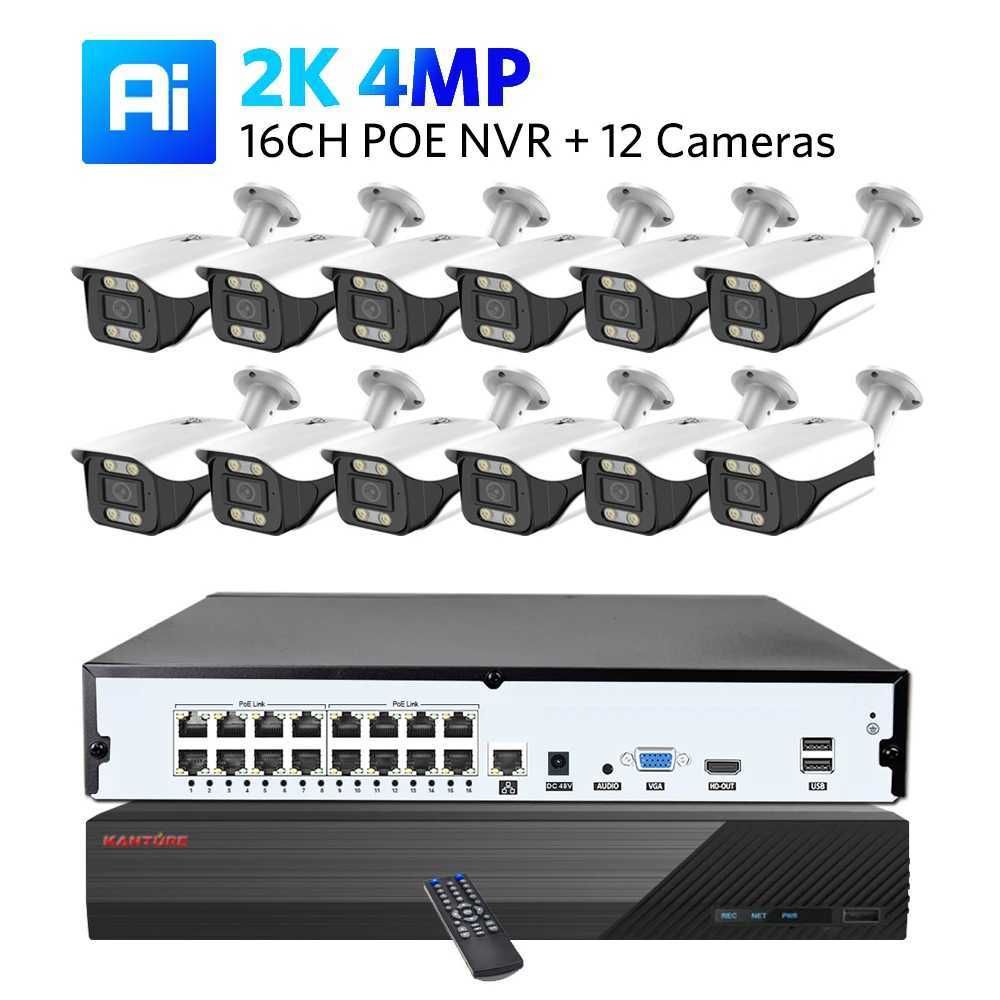 16CH NVR x 12pcs 2K-2T