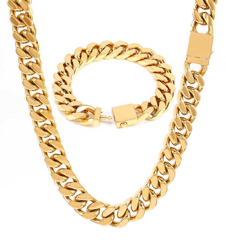 Gold-Men Chain Jewelry-22 Inches