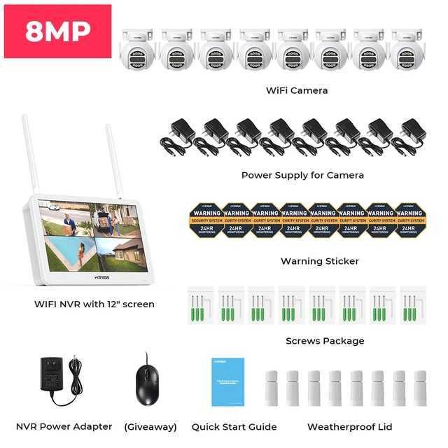 8MP 8PCS CAMÉRAS-NONE