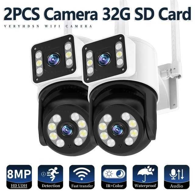2PCS 8MP 32G SD Card-EUプラグ