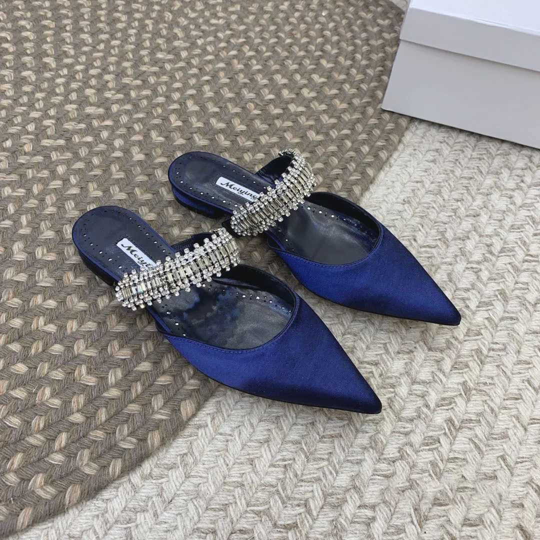 Blue Flat Shoes