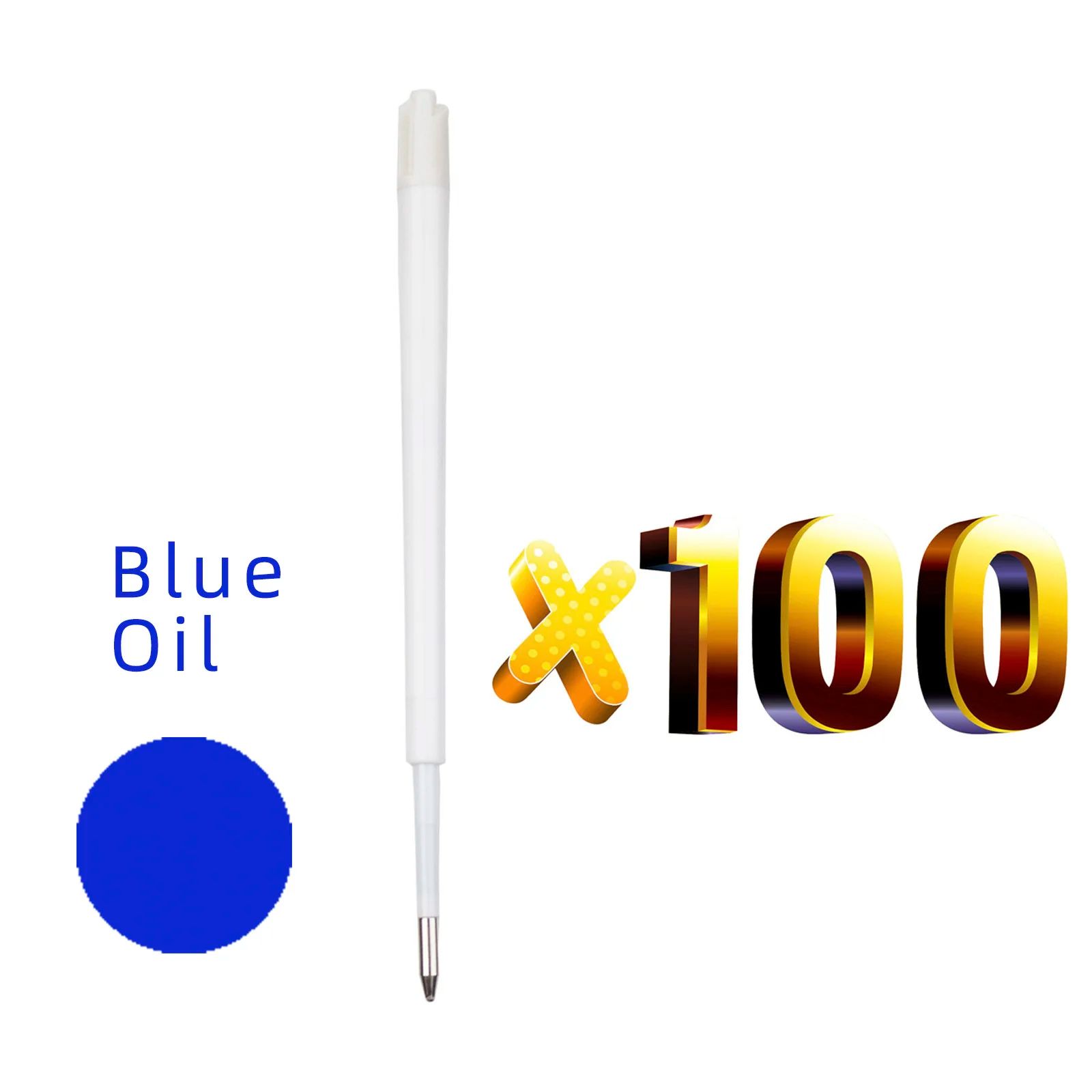 Couleur de plomb: huile bleue 100pcs