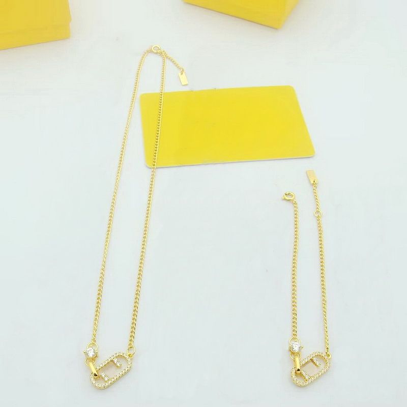 Halskette + Armband / Gelbgold