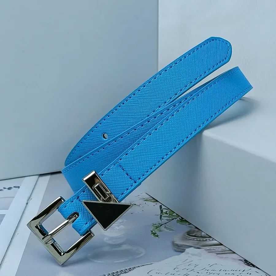 Golden buckle+Blue belt