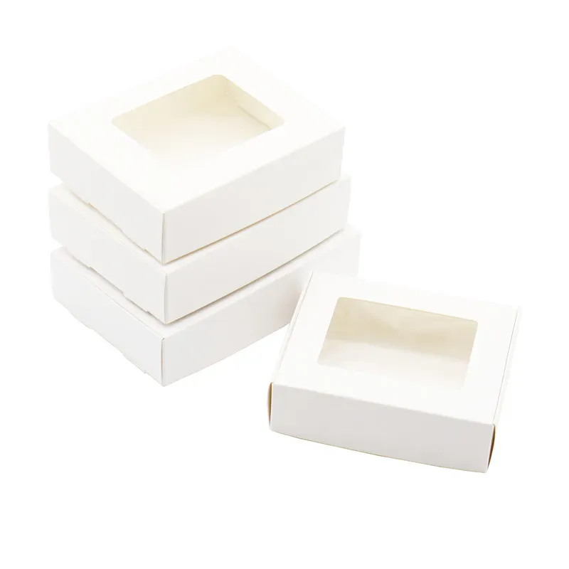 30pcs 7.5x7.5x2cm ventana White-PVC