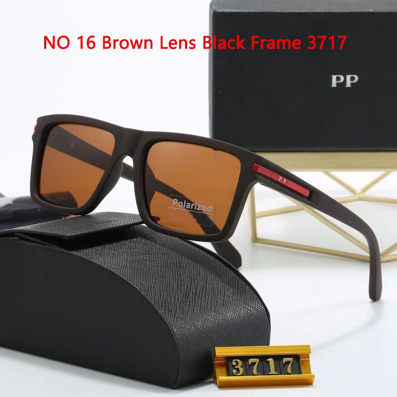 NO 16 Brown Lens Black Frame 3717