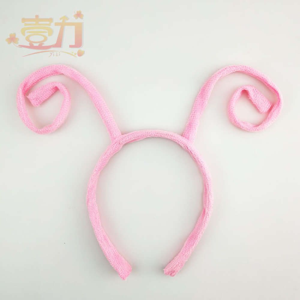 Pink Curved Ant Hair Band