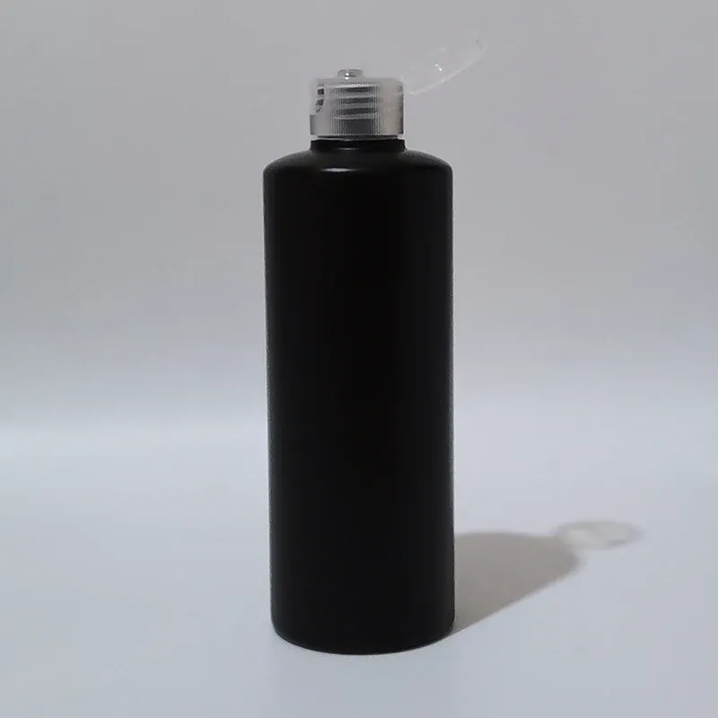 300 ml blacke fles plastic heldere flip