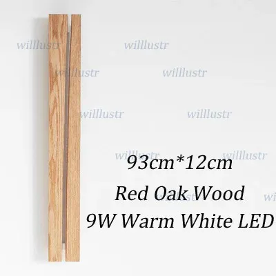 Rood eiken hout Groot warm wit 3000k