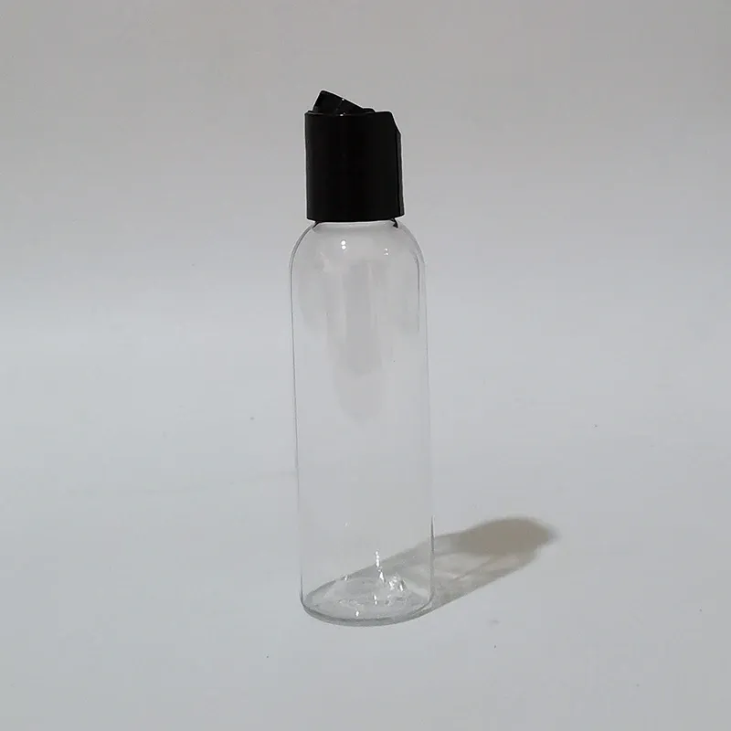 Flacon en plastique transparent noir de 60 ml