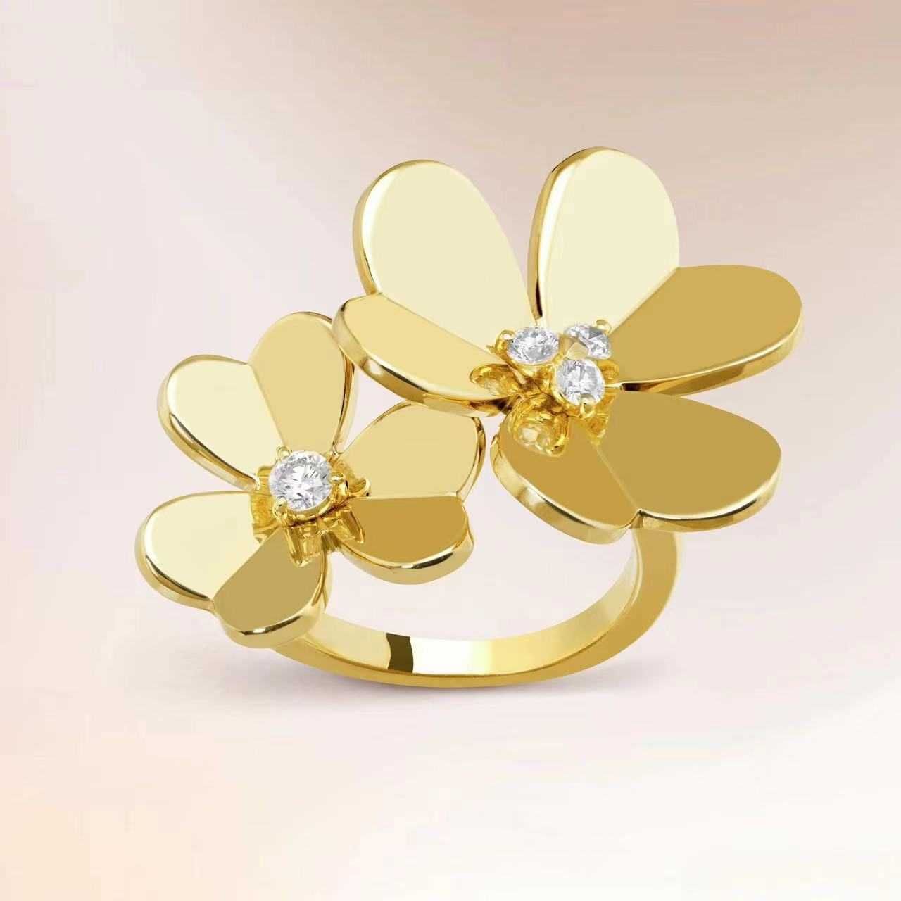 Or - fleur de diamant simple