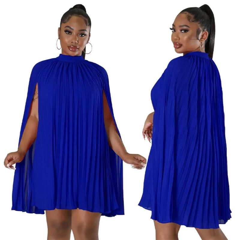 Blue chiffon dress