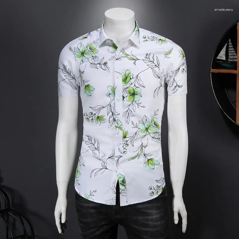 Green Floral Shirts