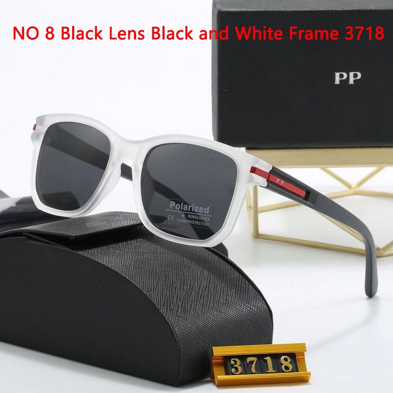 NO 8 Black Lens Black and White Frame 37