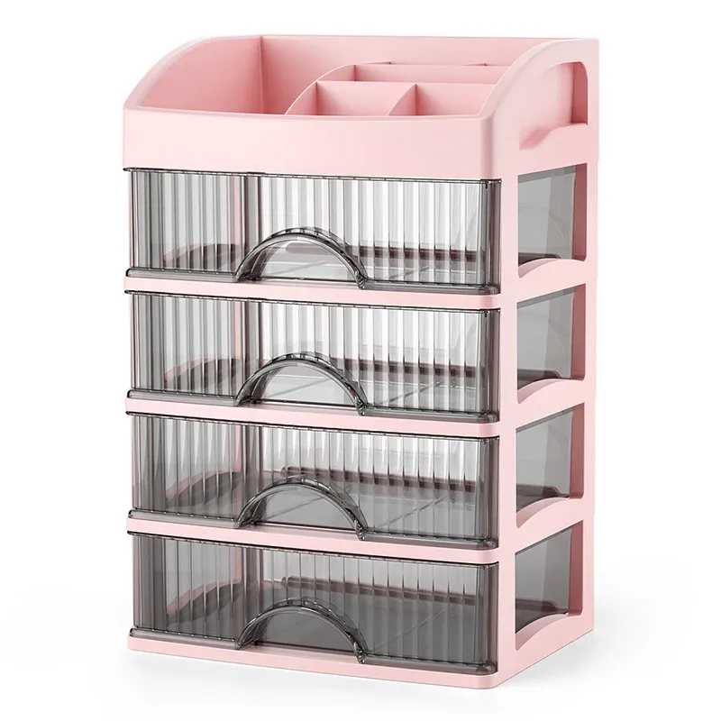 4 drawers pink