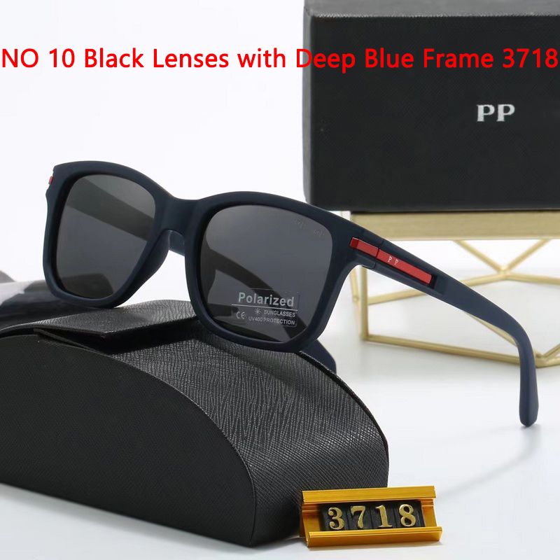 NO 10 Black Lenses with Deep Blue Frame