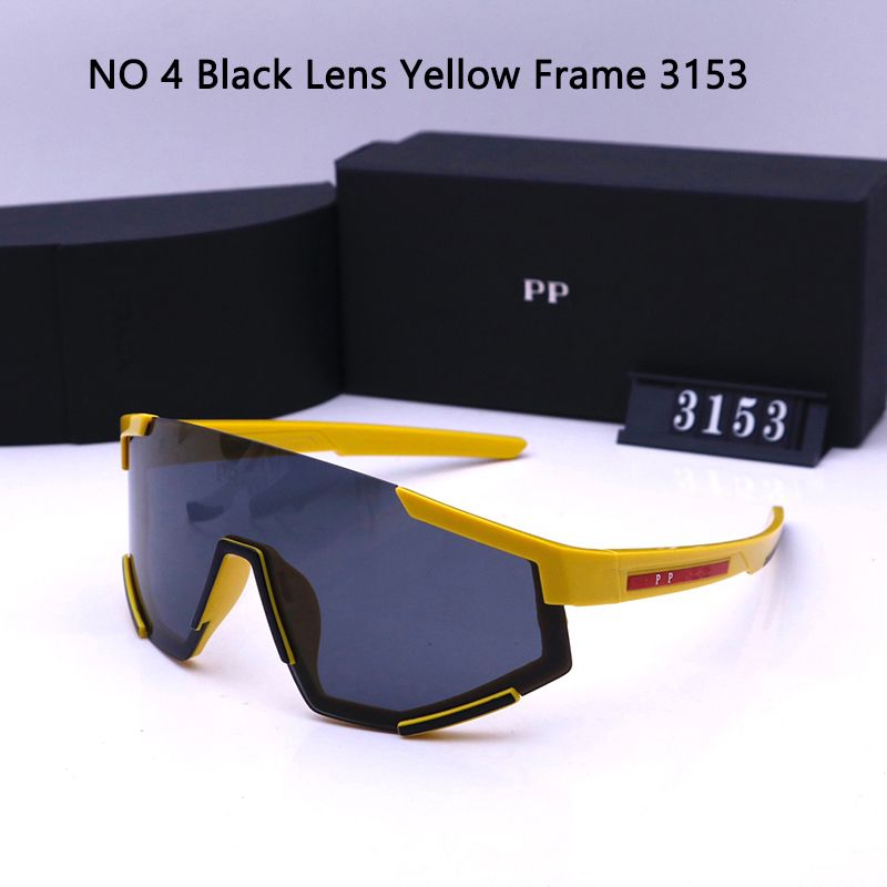 NO 4 Black Lens Yellow Frame 3153
