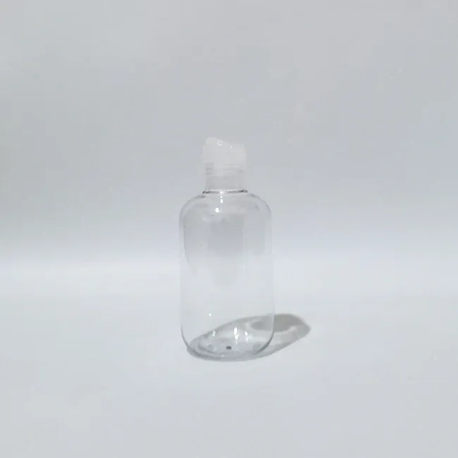 Doorzichtige plastic fles van 200 ml, helder