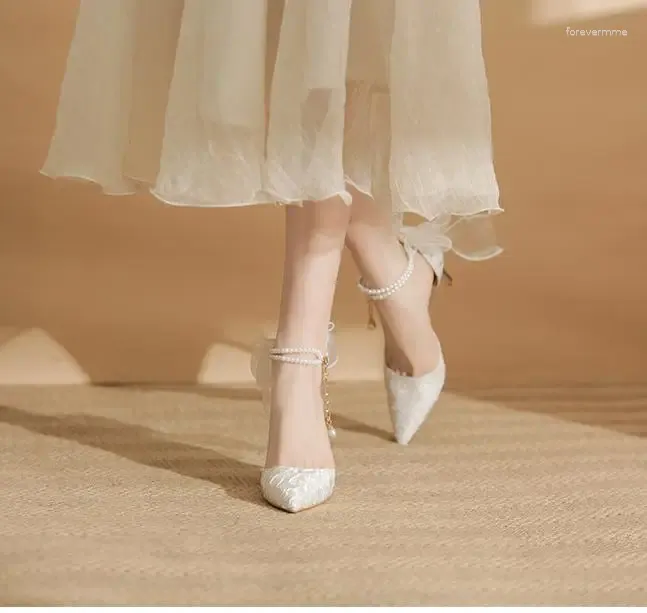 6cm heel white