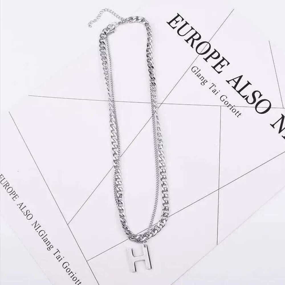 h Letter Necklace