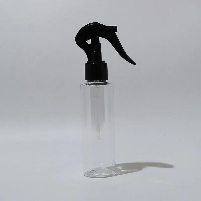 100 ml Plastic Clear Bottle Black