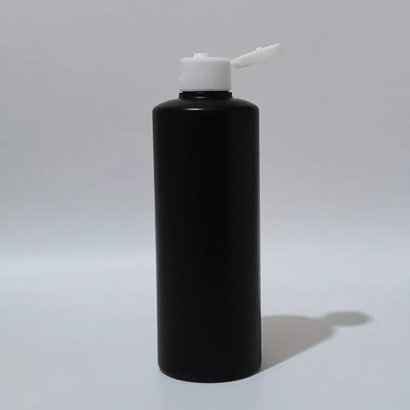 300 ml blacke fles plastic witte flip