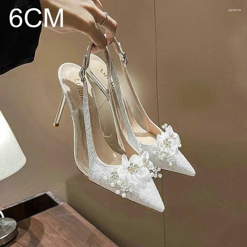 White 6CM Heel