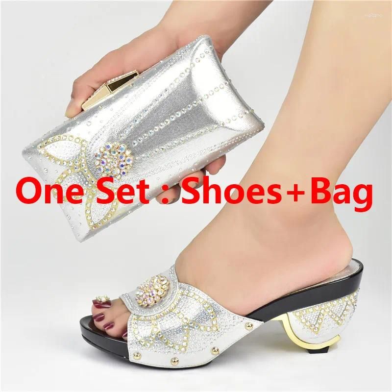 Silver Shoes and Bag