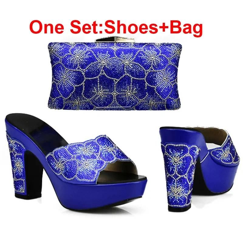 Blue  Shoes and Bag