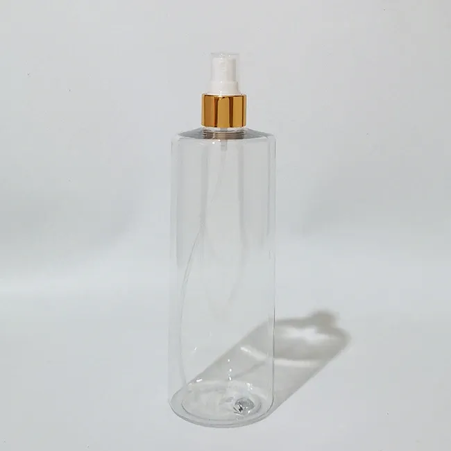 500 мл пластиковая прозрачная бутылка золотого цвета