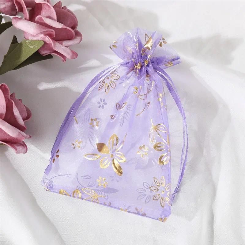 bronzing organza bag 10x15cm bauhinia4