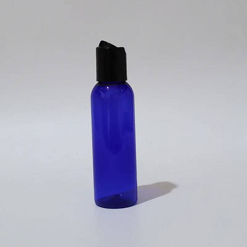 Bouteille bleue en plastique de 60 ml noir