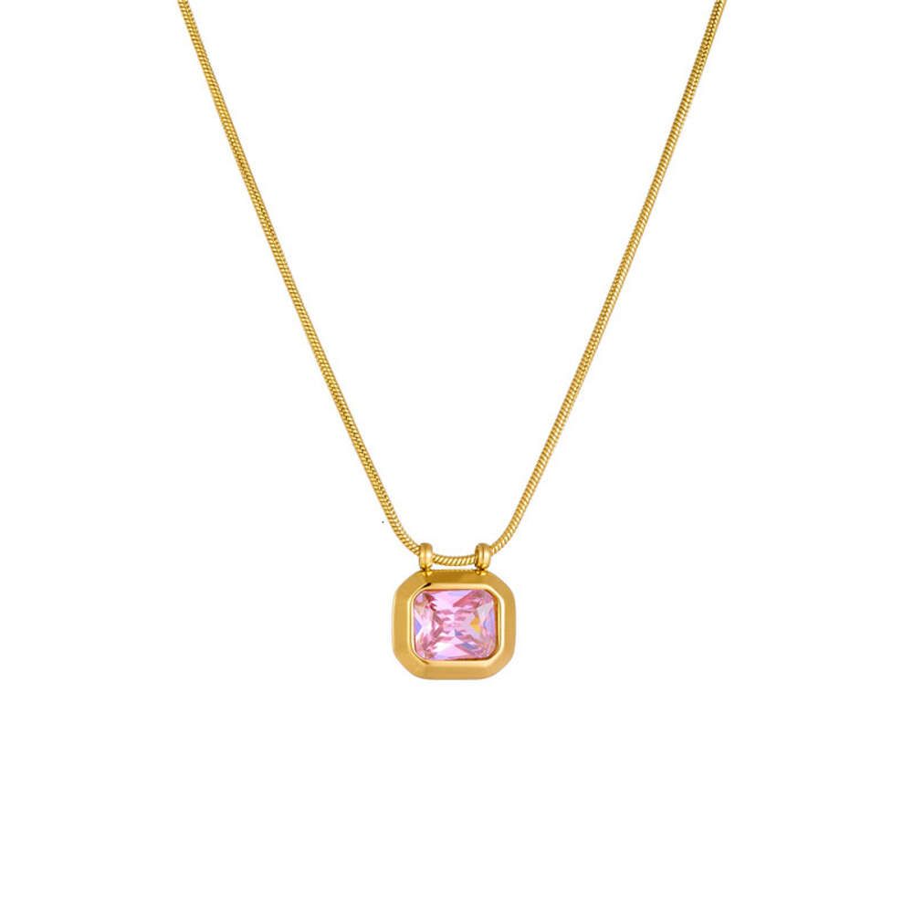 Golden Pink Diamond Necklace F308