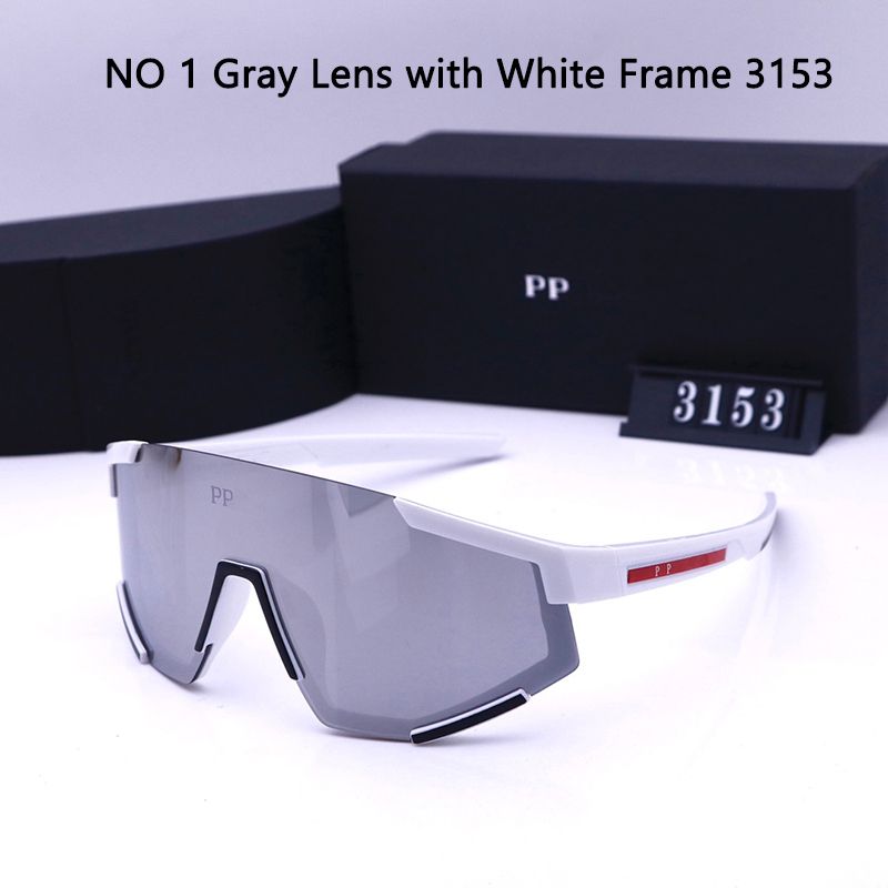 NO 1 Gray Lens with White Frame 3153